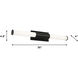 Dax LED 36.25 inch Satin Nickel Vanity Light Wall Light