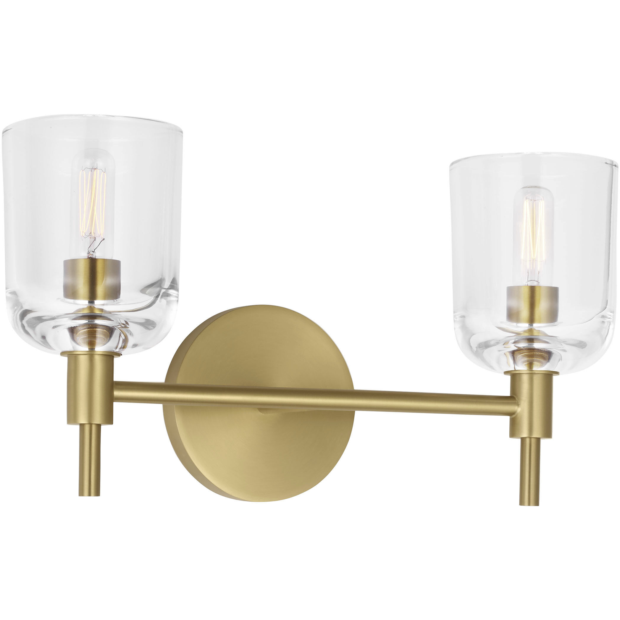 Thom Filicia Hartley 2 Light 15 inch Burnished Brass Bath Vanity Wall Light