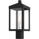 Nyack 1 Light 15.25 inch Black with Brushed Nickel Cluster Outdoor Post Top Lantern