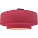 Radiance 1 Light 16.5 inch Cerise and Brushed Nickel Semi Flush Ceiling Light