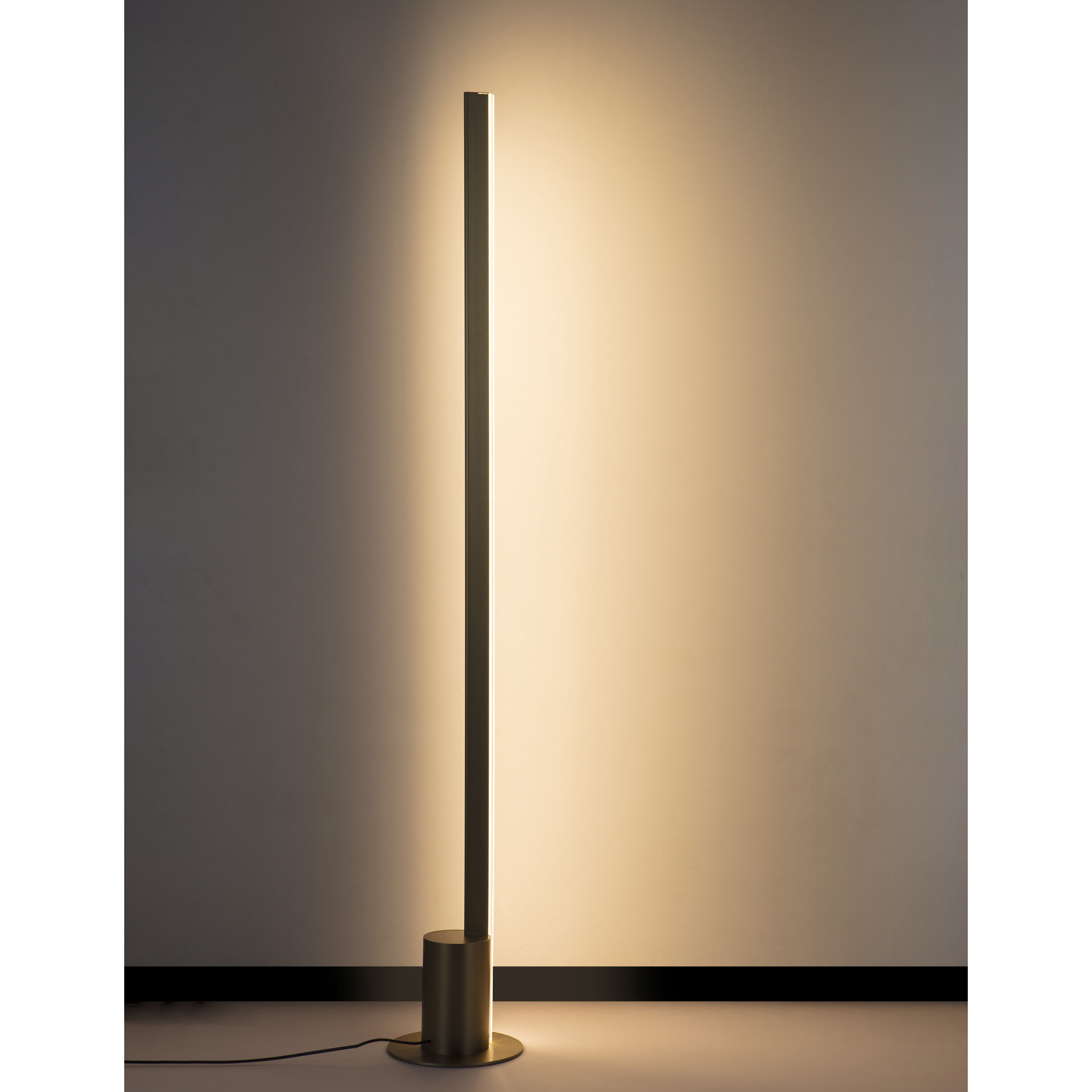 Leora 55.1 inch 30.00 watt Satin Antique Brass Floor Lamp Portable Light