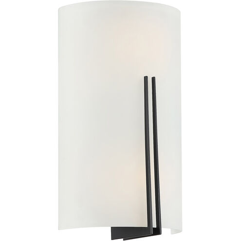 Prong LED 7 inch Matte Black ADA Wall Sconce Wall Light