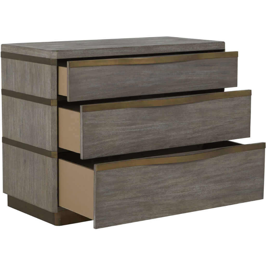 Gillespie Brushed Grey / Stained Brass Chest