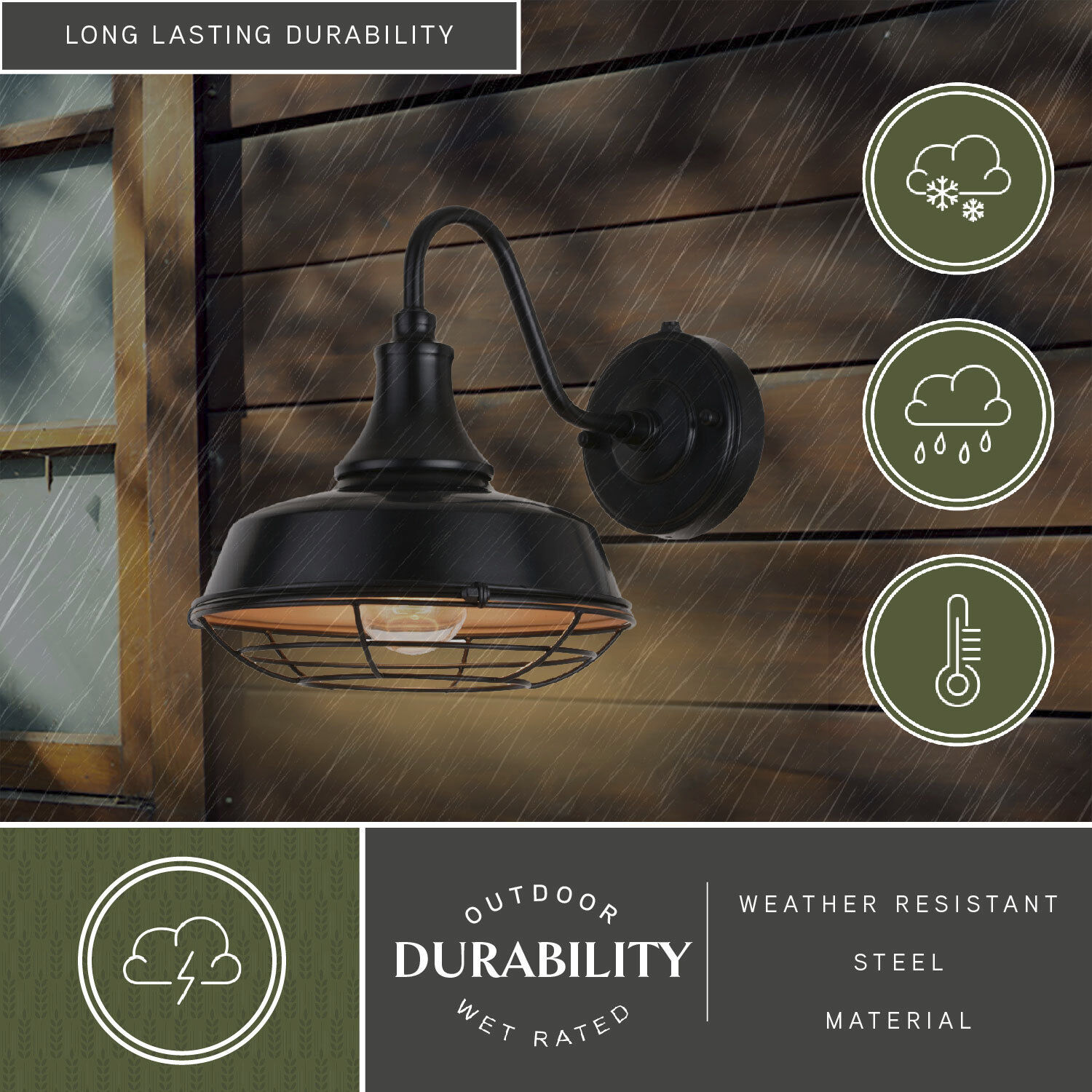 Dorado LED 10.25 inch Dark Bronze and Light Gold Outdoor Wall