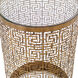 Algernon 24 X 14 inch Antiqued Gold Accent Table