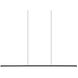 Chute Linear Pendant Ceiling Light in Black