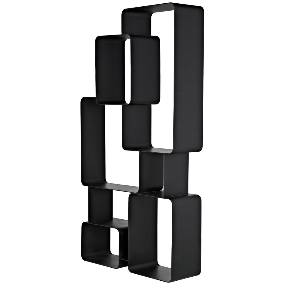 Larra Matte Black Bookcase
