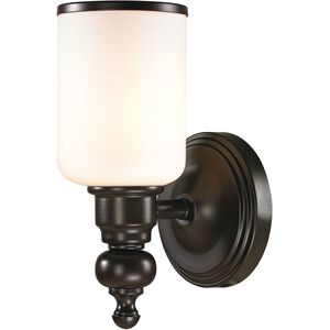 Bristol Way 1 Light 6 inch Oil Rubbed Bronze Vanity Light Wall Light in Incandescent