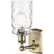 Ballston Candor 1 Light 5 inch Antique Brass Sconce Wall Light in Incandescent, Clear Glass, Ballston
