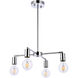 Cairo 4 Light 22.2 inch Chrome Pendant Ceiling Light