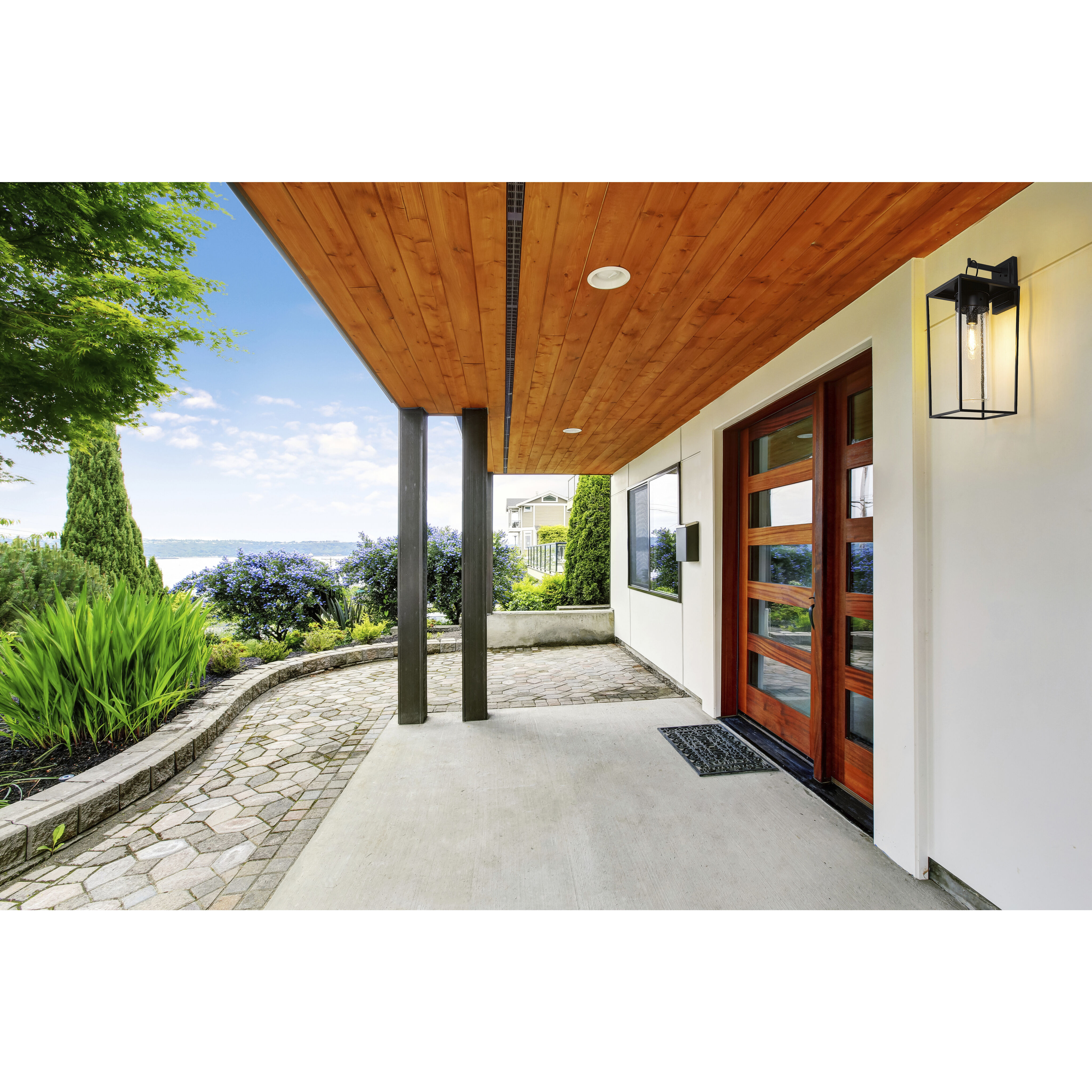 Sheridan 1 Light 24 inch Black Outdoor Wall Light