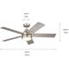 Tide 52 inch Brushed Nickel with Silver Blades Ceiling Fan