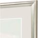 Waterside Collection Modern Brushed Antique Silver Framed Art