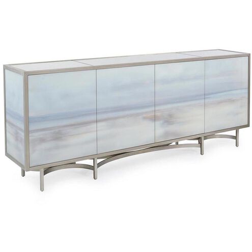 Carol Benson-Cobb's Simpatico Pewter Silver Cabinet, 4 Door