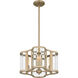 Renee 4 Light 15 inch Bronze Gold Pendant Ceiling Light