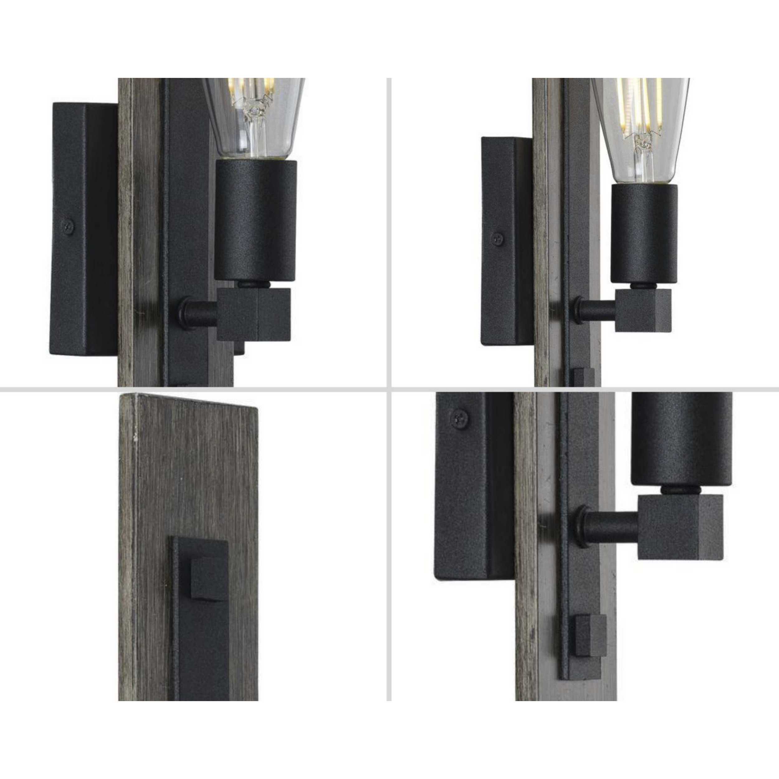 Hemsworth 1 Light 5 inch Textured Black Wall Bracket Wall Light