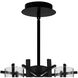 Sierra 6 Light 18 inch Black Up Chandelier Ceiling Light