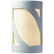 Ambiance LED 8 inch Celadon Green Crackle Wall Sconce Wall Light in 2000 Lm LED, White Styrene, Large