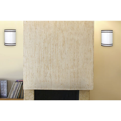 Glamour LED 9 inch Matte Black ADA Wall Sconce Wall Light