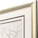 Delicate Leaves Beige and White and Neutral Framed Art, Propac