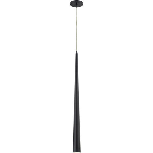 Sliver 1 Light 2.75 inch Black Pendant Ceiling Light, Large