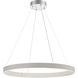 Verdura LED 29 inch Grey/White Chandelier Ceiling Light