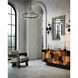 Circumstellar 8 Light 37.25 inch Black Iron Disc Chandelier Ceiling Light