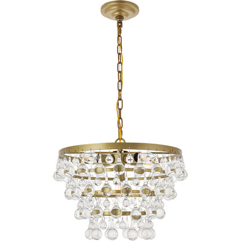 Kora 5 Light 17 inch Brass Pendant Ceiling Light