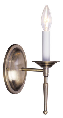 Williamsburgh 1 Light 4 inch Antique Brass Wall Sconce Wall Light