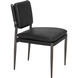 Elvis Steel Gray Powder Coat and Ebony Black Dining Chair