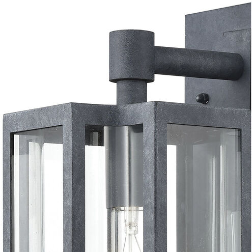 Bianca 1 Light 13 inch Aged Zinc Outdoor Wall Sconce