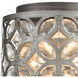 Barclay 2 Light 8 inch Weathered Zinc with Matte Silver Sconce Wall Light