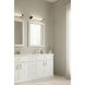 Arclume LED 24 inch Chrome and Dark Matte Black Bath Bar Wall Light