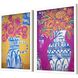 Florals Collection Blue Framed Art