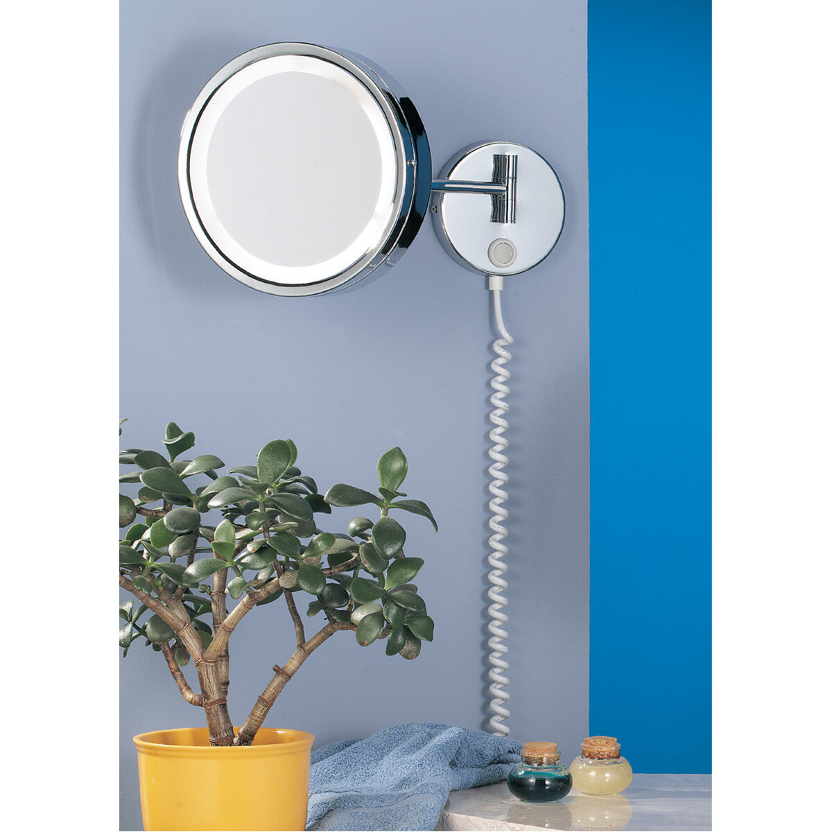 H2O 18 X 9 inch Chrome Bathroom Mirror Light 