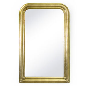 Sasha 44 X 28 inch Gold Leaf Mirror, Arched