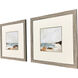 Ocean Sigh Blue and Turquoise and Green and Brown Framed Art, Propac