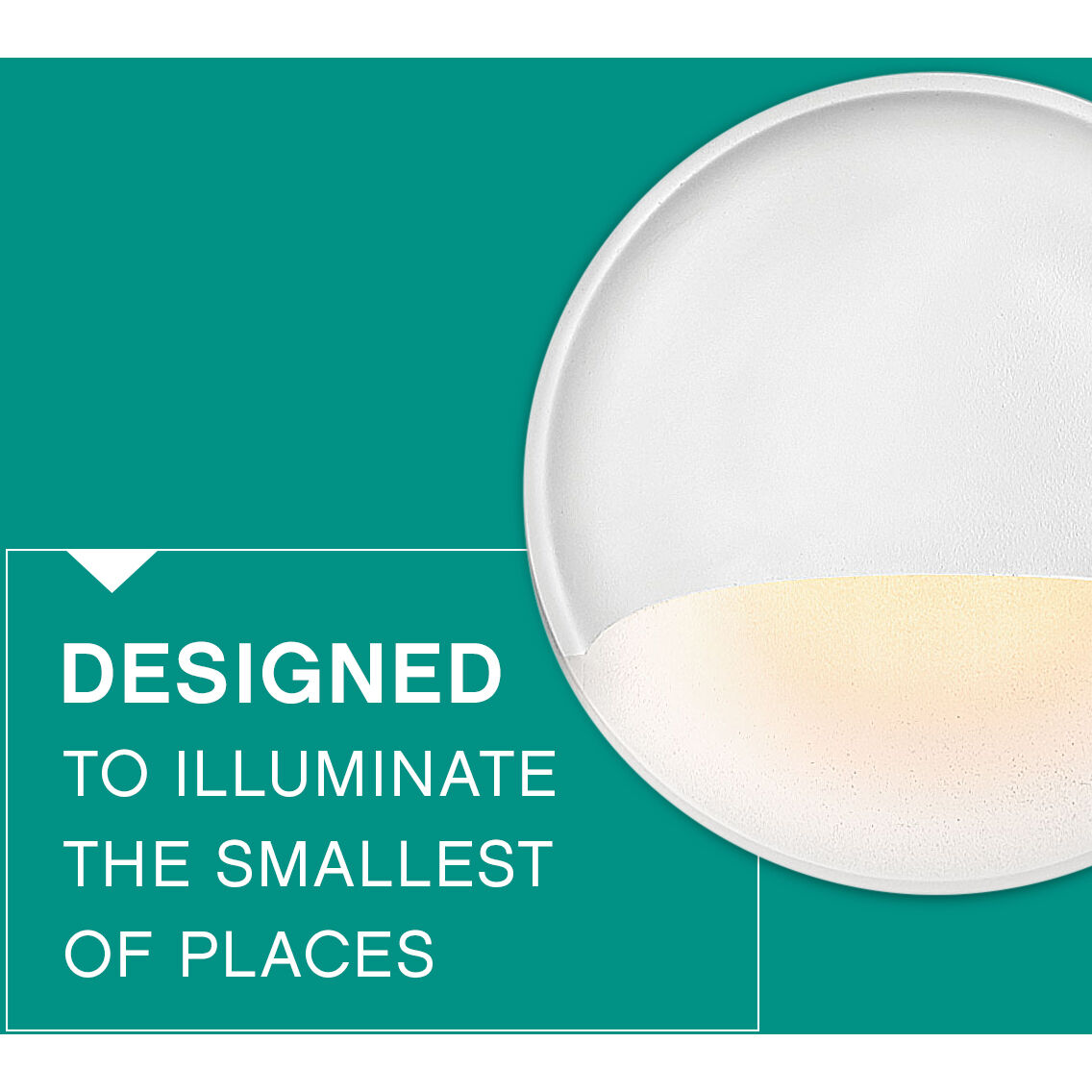 Nuvi 12v 1.40 watt Matte White Landscape Deck Sconce, Round