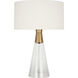 Drew & Jonathan Pender 20.75 inch 9.00 watt Satin Brass Table Lamp Portable Light