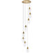 Hana 8 Light 18 inch Gold Pendant Ceiling Light