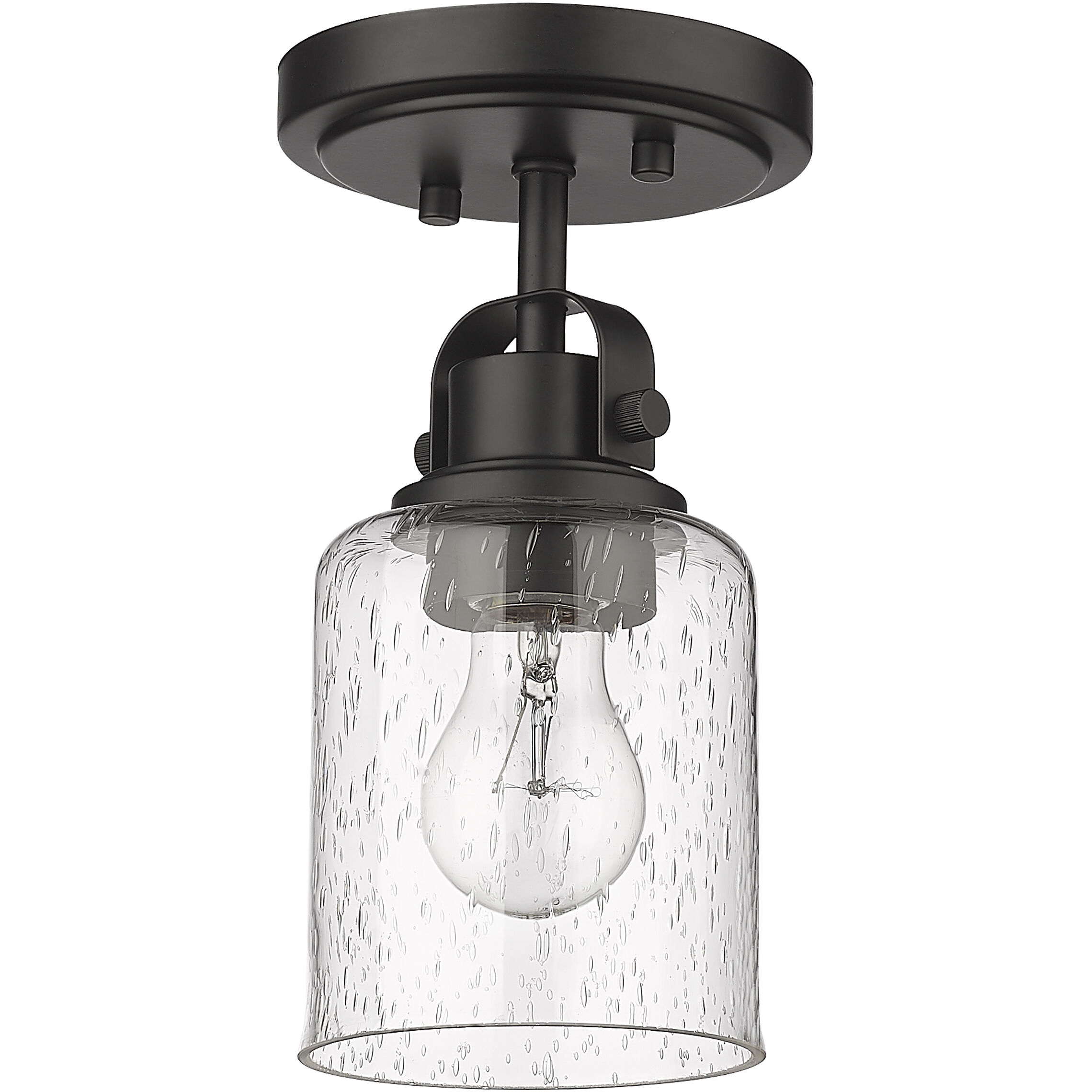 Kinsley 1 Light 5.25 inch Matte Black Flush Mount Ceiling Light