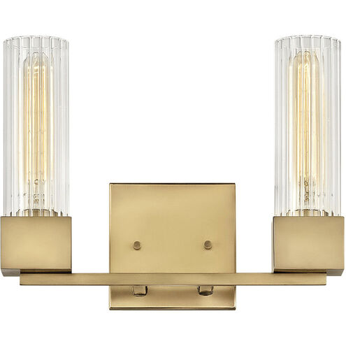 Xander LED 13 inch Heritage Brass Vanity Light Wall Light