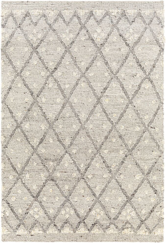 Bremen 90 X 60 inch Light Gray Rug in 5 x 8, Rectangle