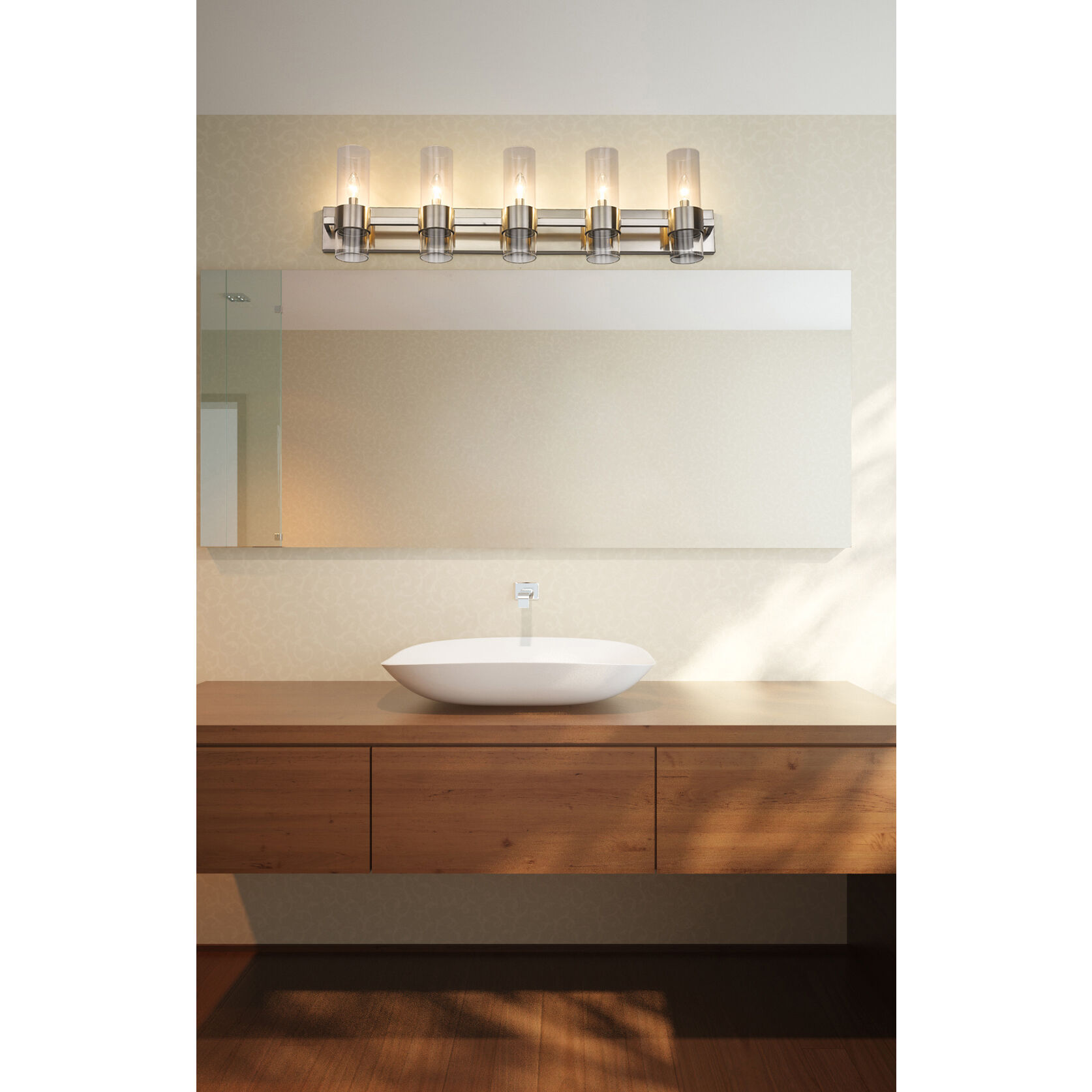 Lawson 5 Light 38 inch Brushed Nickel Vanity Wall Light