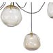 Molten Spider 6 Light 48 inch Natural Brass Chandelier Ceiling Light, Small