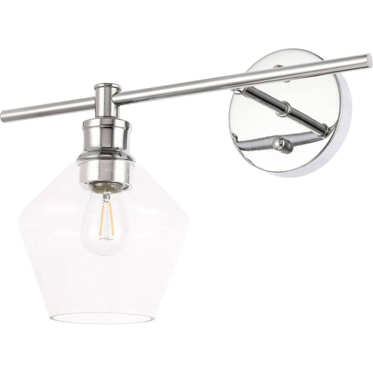 Gene 1 Light 14.7 inch Chrome Wall sconce Wall Light, Left