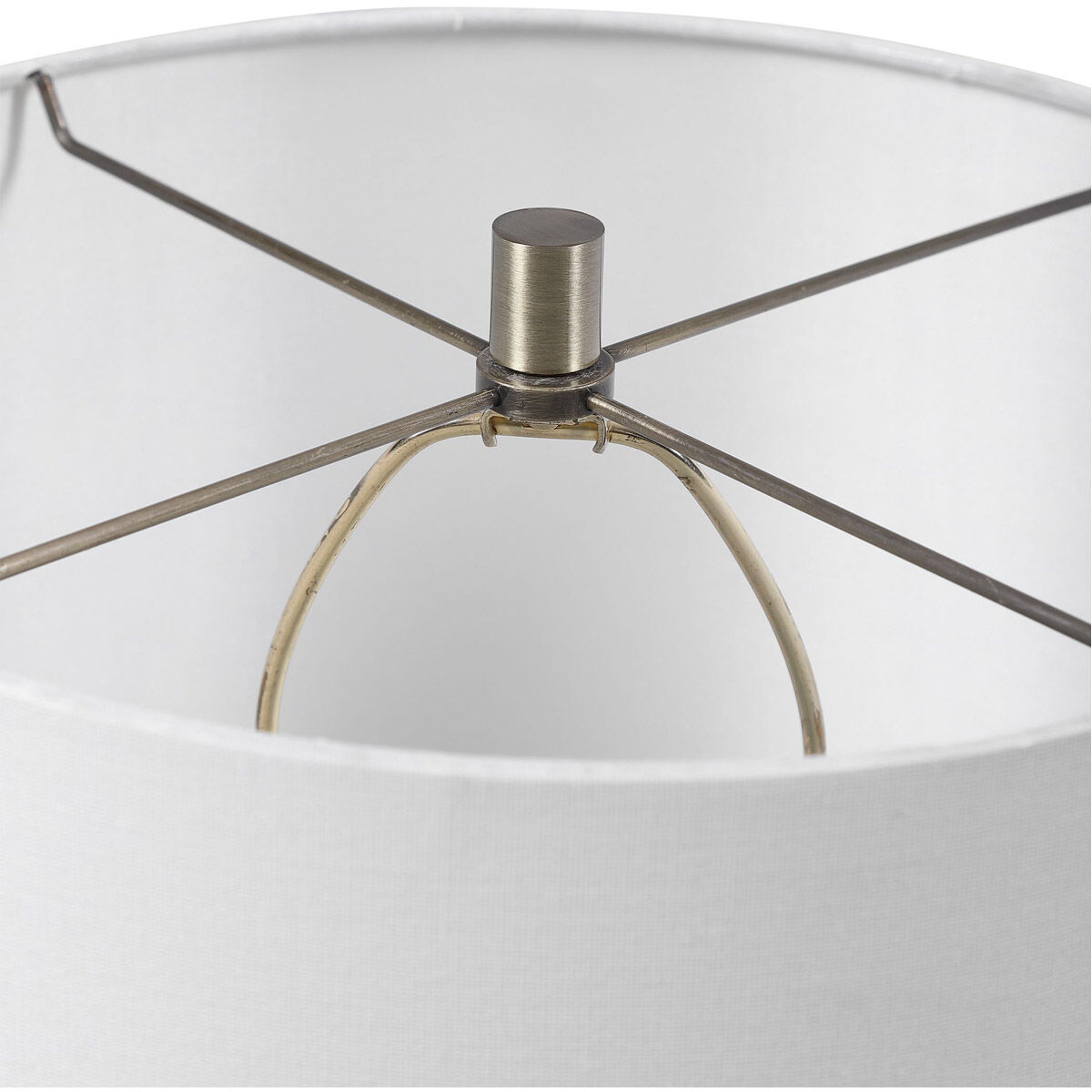 Durango 18 inch 100.00 watt Terra Cotta Rust and Crackled Aged White Glaze Accent Lamp Portable Light