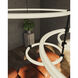 Bruni LED 31.5 inch Black Chandelier Ceiling Light