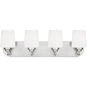 Windom 4 Light 24.38 inch Brushed Nickel Wall Bath Fixture Wall Light