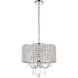 Elise 4 Light 17 inch Chrome Pendant Ceiling Light
